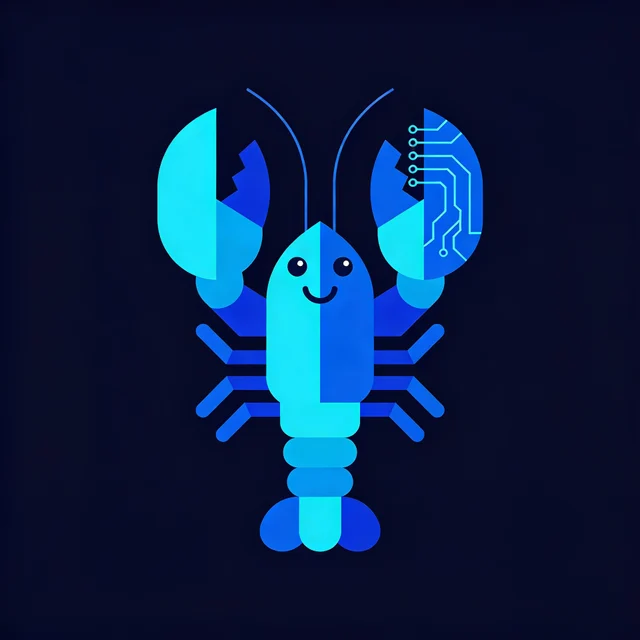 Mascota de OpenClaw, una langosta